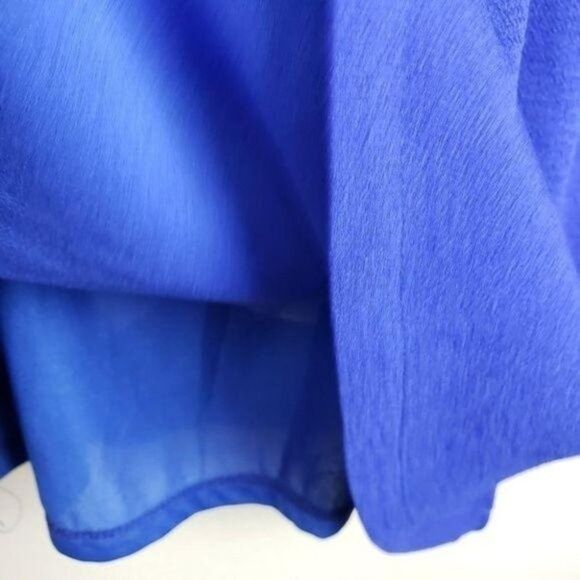 Akira Chicago royal blue halter mini dress size medium - Picture 14 of 14